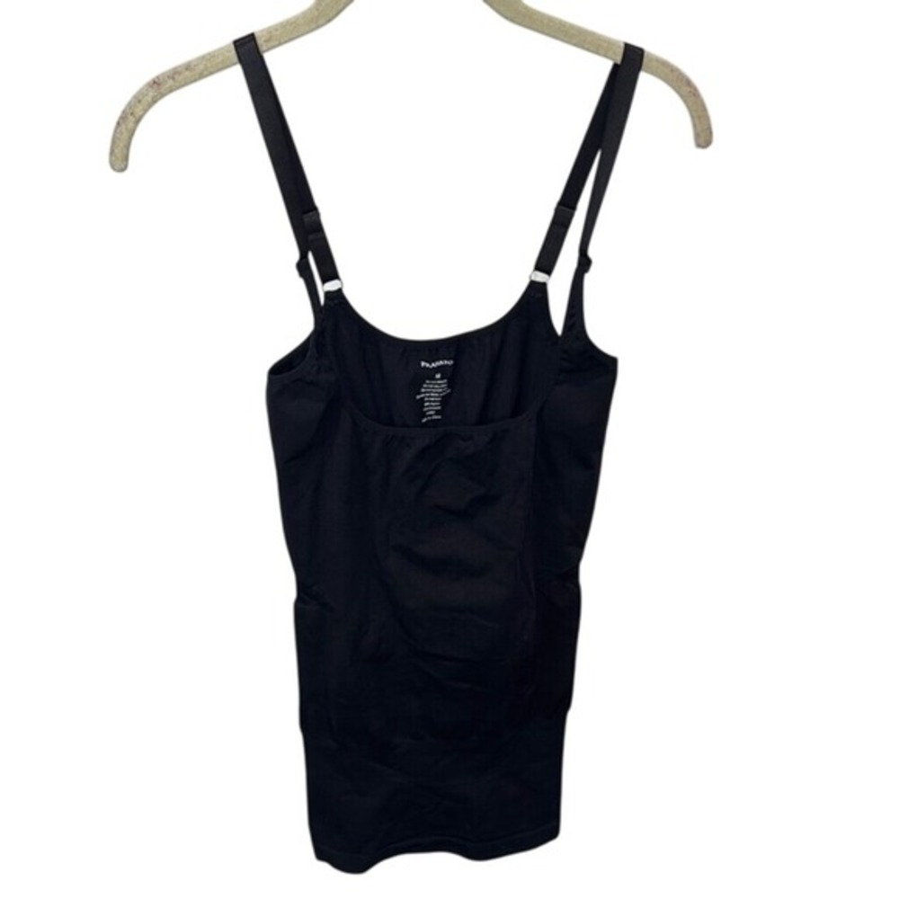 Franato Black Shapewear Tank Top Tummy Control Built In Bra Medium